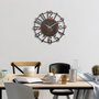 Wallity Reloj de pared decorativo de metal Multicolor
